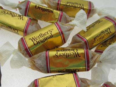 Werther's Soft Caramels 8oz Chews Pink Label Chewy Candy ~ Half Pound Sweets