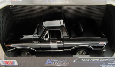 1978 Ford Bronco ~ Black ~ 1:27 Die Cast ~ American Legends