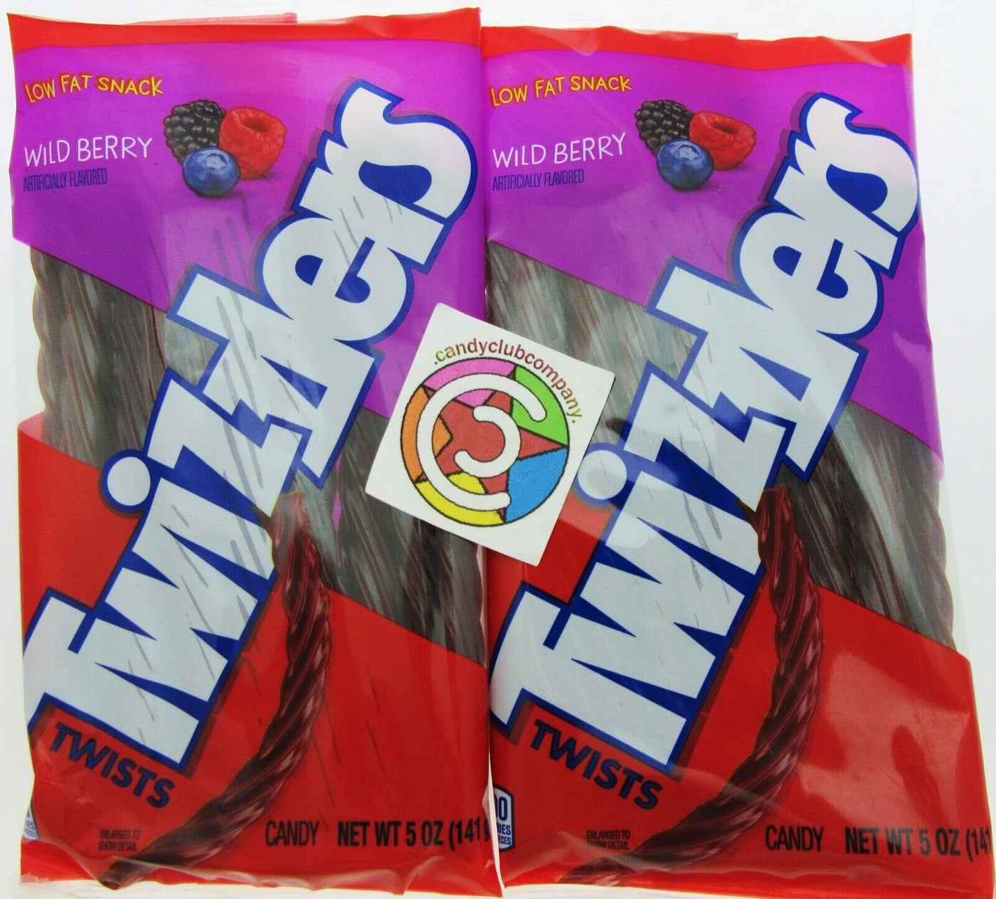 Twizzlers Wild Berry Twists Candy Licorice ~ Lot of 2 Sweets