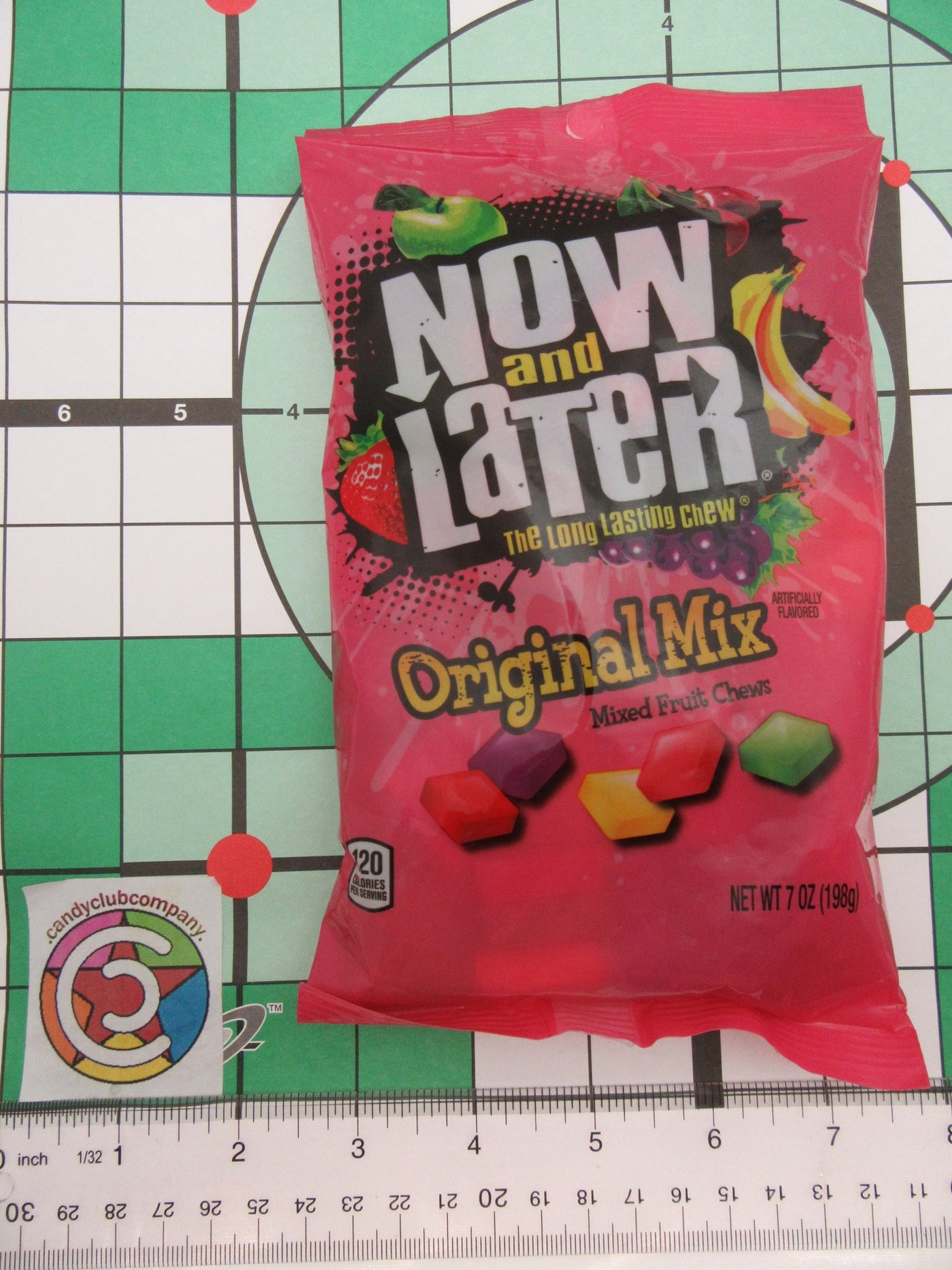 Now and Later ~ Original Mix ~ Mixed Fruit Chews Candy ~ 7oz Bag ~ Lot of 2