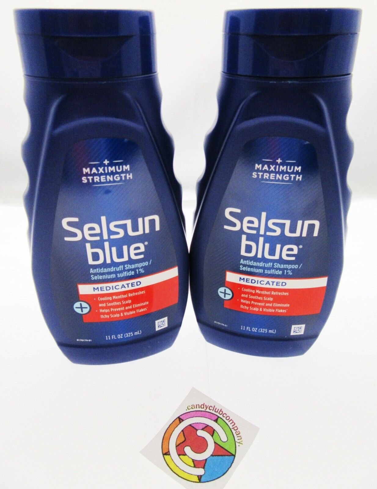 Selsun Blue Medicated Formula Itchy Flaky Scalp Shampoo Lot of 2 (11 fl oz)
