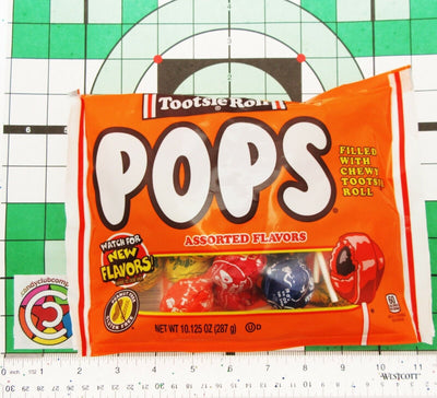 Tootsie Roll ~ Chocolate Chewy Center Pops ~ American Lolli Candy ~ 10.125oz Bag