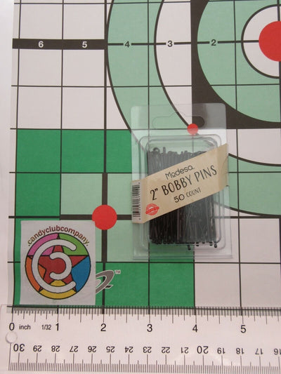 Modesa Hair Styling 2" Black Bobby Pins 100 pc Lot