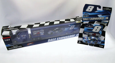 Dale Earnhardt Jr ~ America~ Rig & Car ~ NASCAR Authentics ~ Die Cast 1:64 Scale