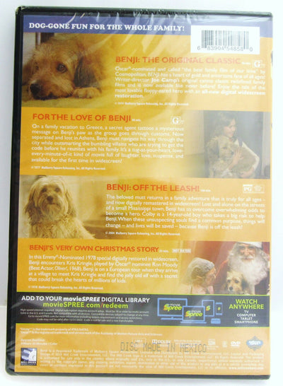 Benji ~ 1974 1977 1978 2004 ~ 4 Movie Collection ~ Family Film ~ New DVD