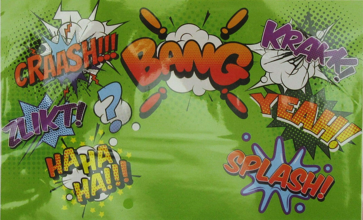 Photo Prop Background ~ 44 inch x 72 inch ~ Comic Bang