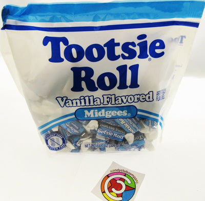 Tootsie Roll Vanilla Flavored Midgees Chewy Rolls Candy Candies ~ 11.5oz bag