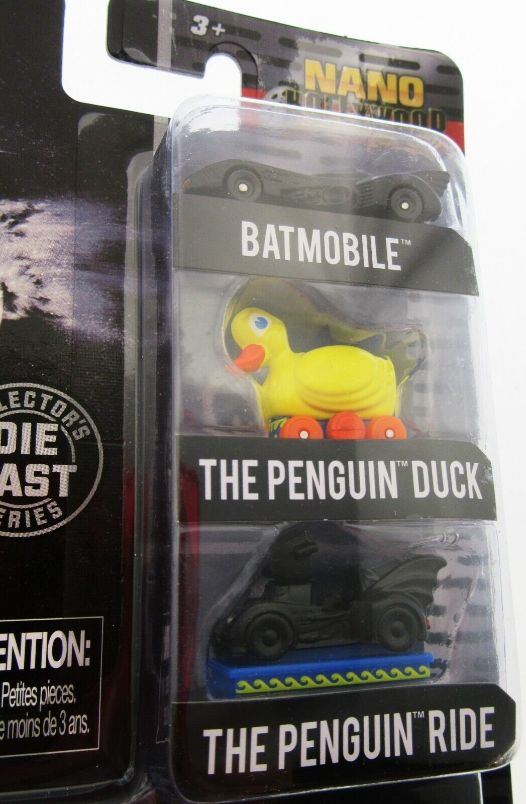 BATMAN Nano Hollywood Rides ~ Jada Batmobile, Penguin Duck & Ride Die Cast Cars