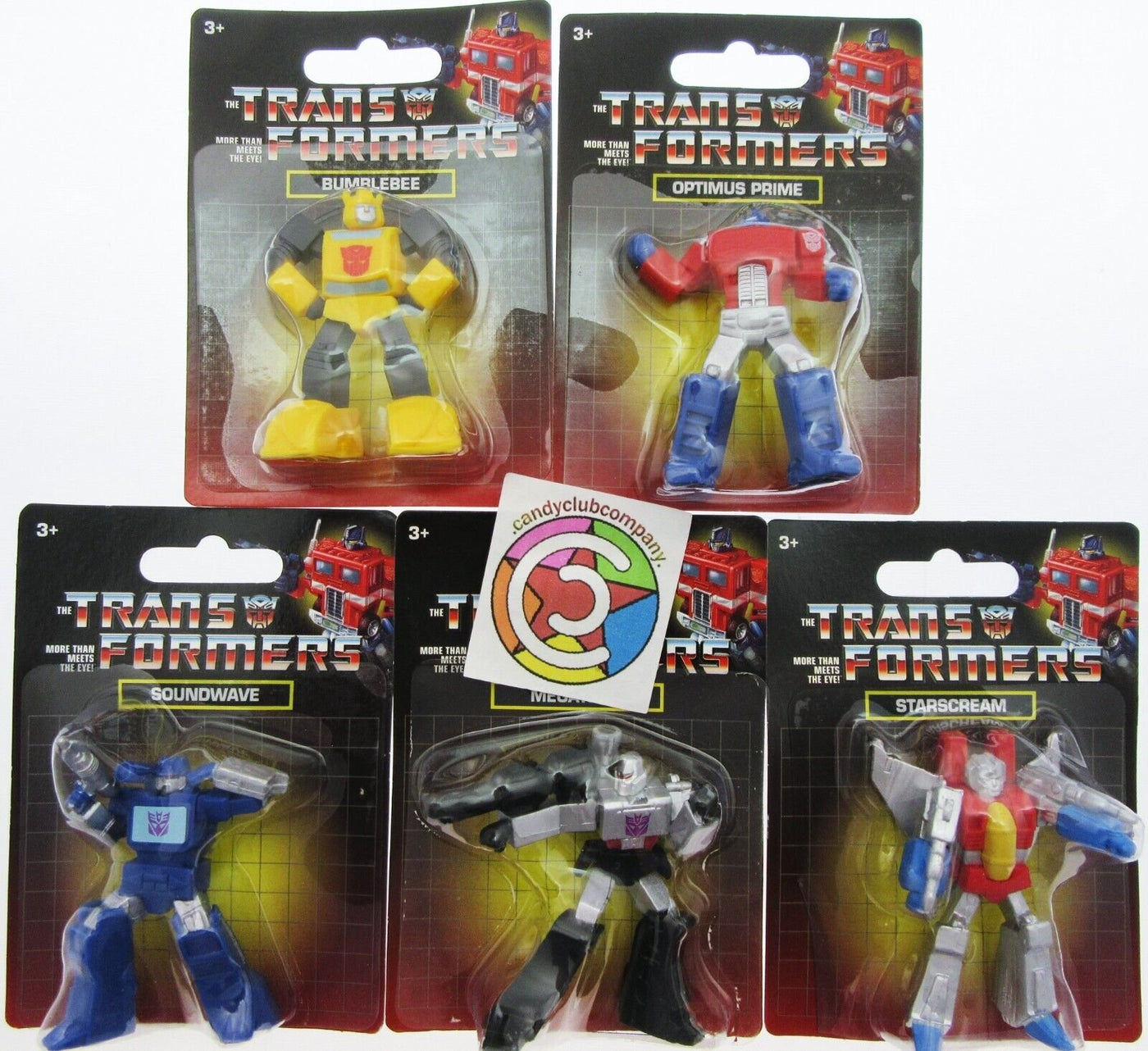 Transformers 5 Toy Figurine Collectibles ~ Optimus Prime Starscream Megatron Bee