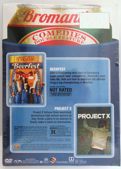 Beerfest (2006) & Project X (2012) ~ Chill Out Bro Beer Cozy ~ Movie ~ New DVD