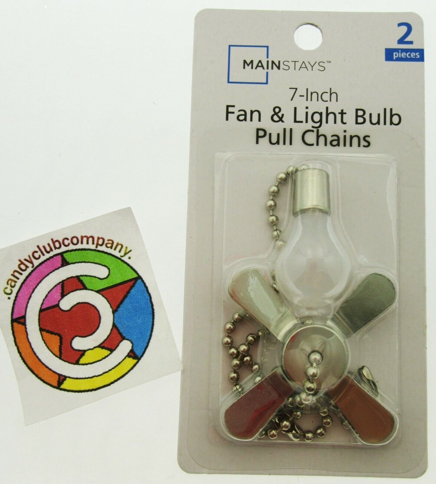 Mainstays Fan & Light Bulb Pulls - Decorative Ceiling Fan Pull Chains