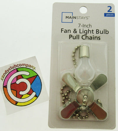 Mainstays Fan & Light Bulb Pulls - Decorative Ceiling Fan Pull Chains