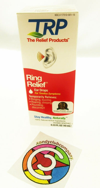 Ring Relief Ear Drops for Tinnitus Symptoms Chirping Pounding Roaring Discomfort