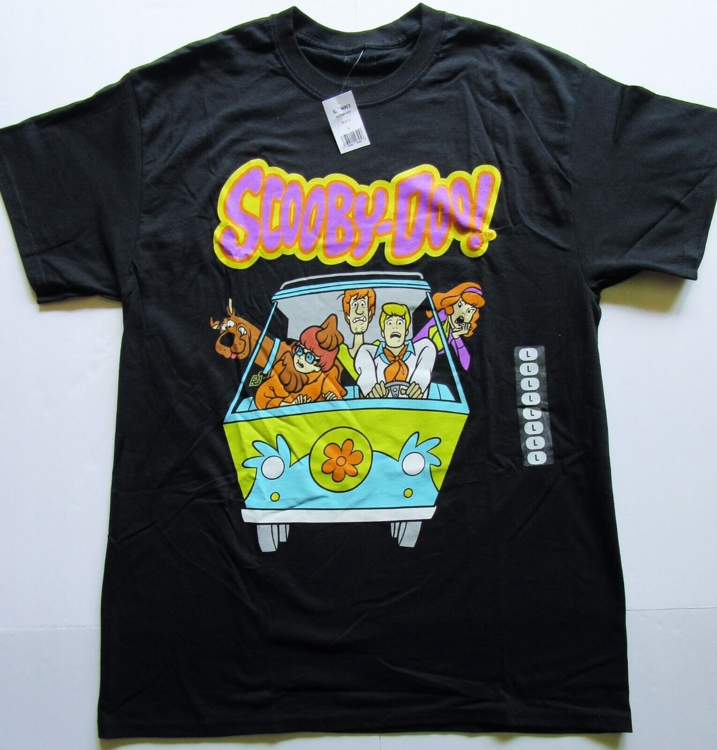 Scooby-Doo Large Black T-Shirt Scooby Doo & The Gang Size L ~ T Shirt