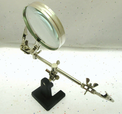 Helping Hands ~ 2  3/8" Magnification Lens ~ 2 Clamps