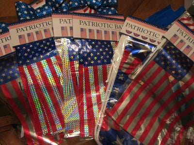 Huge Lot of Patriot Party Supplies Table Setting Picnic Flag