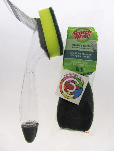 Scotch-Brite Dishwand Soap Despensing Heavy Duty Scrubber Refills Kitchen Scoury