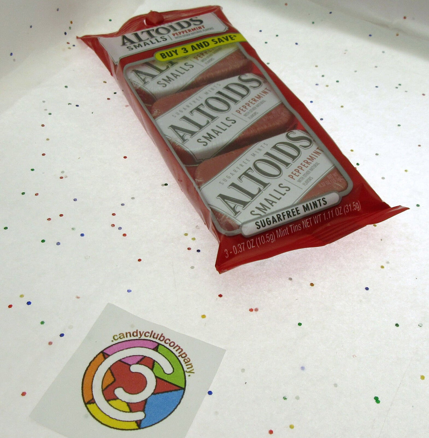 Altoids Smalls Peppermint ~ Sugar Free Mints ~ Candy 3 - 0.37oz Packs
