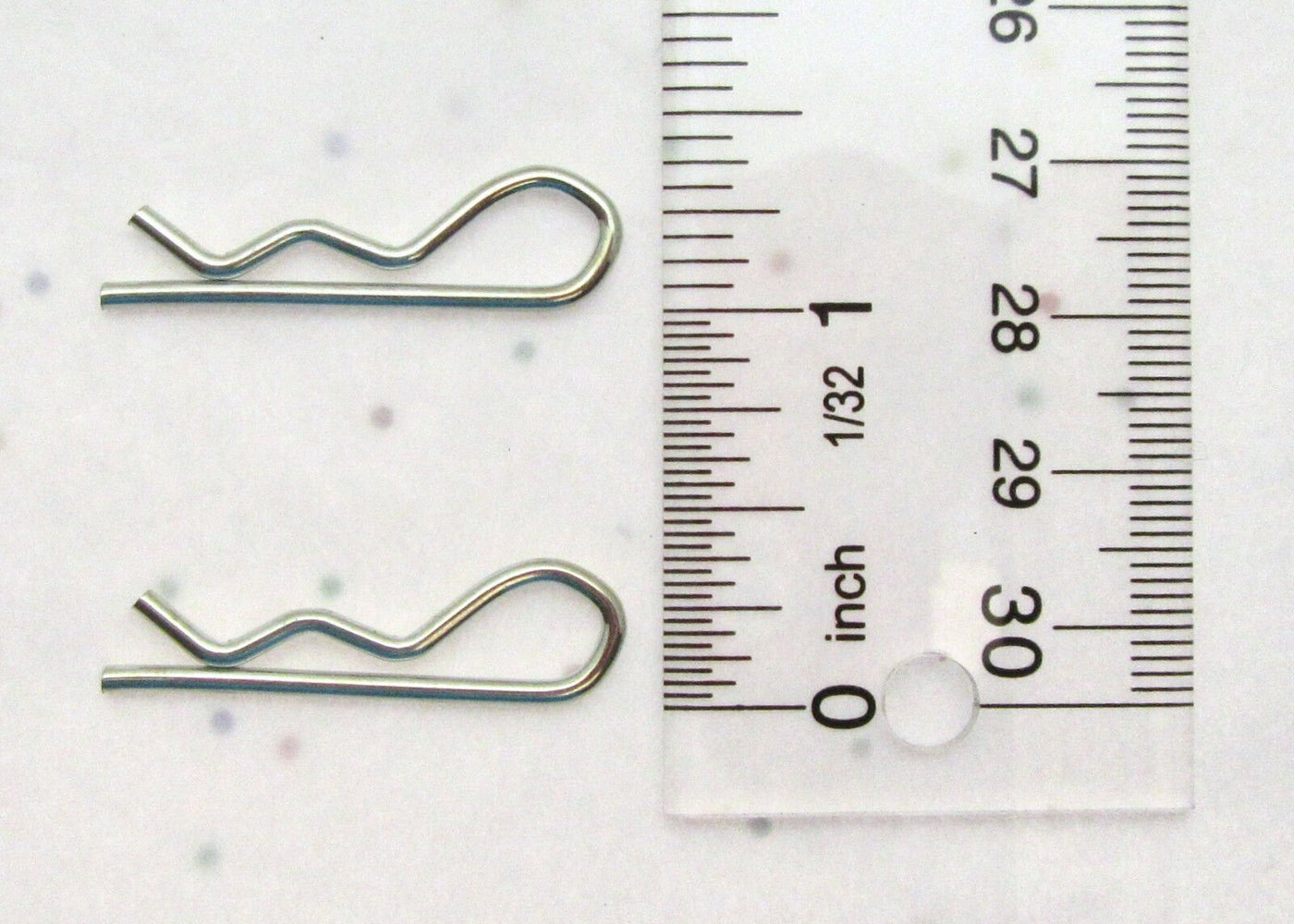 Hitch Pin Clip ~ 5/64 inch Diameter X 1 5/16" length ~ Zinc Plated Spring Steel