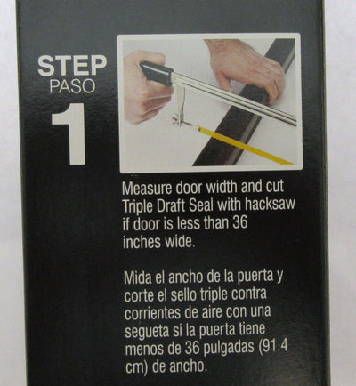 Door Triple Draft Seal ~ Duck ~ Slide On ~ Clear