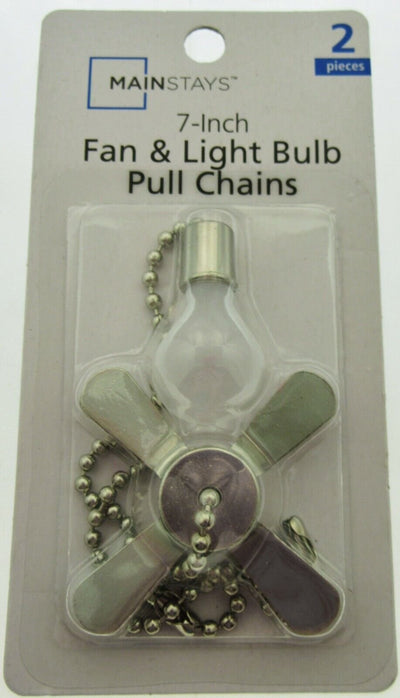 Mainstays Fan & Light Bulb Pulls - Decorative Ceiling Fan Pull Chains