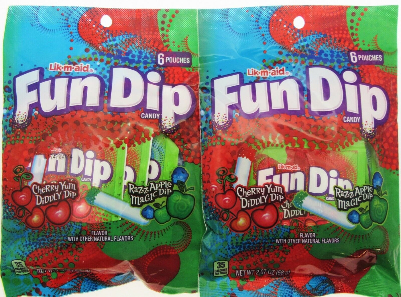 Fun Dip ~ Razz Apple Magic Dip and Cherry Yum Diddly Dip ~ Candy