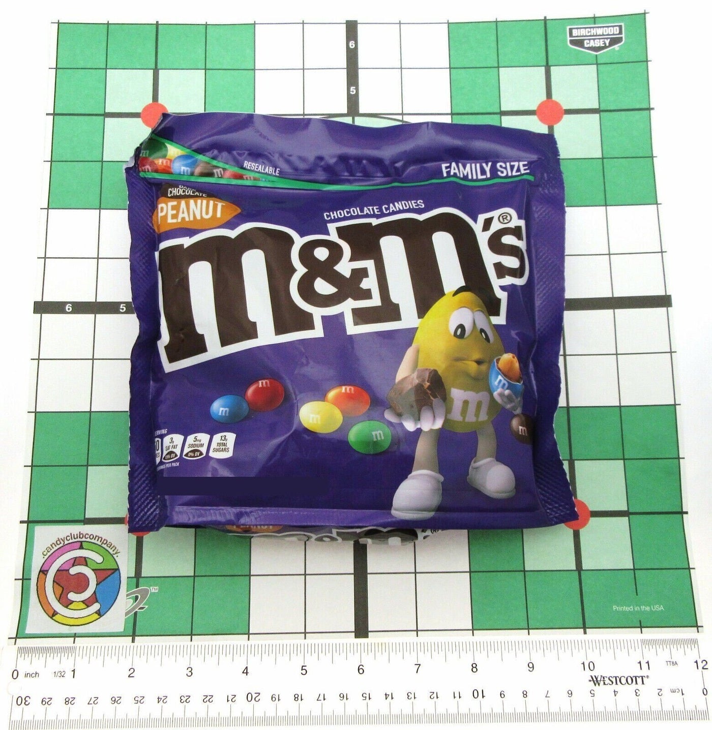 M&M's ~ Dark Chocolate Peanut ~ m and m ~ Candy ~ 18oz Family Size Bag