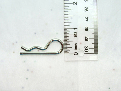 Hitch Pin Clip ~ 9/64 inch Diameter X 1 3/4" length ~ Zinc Plated Spring Steel