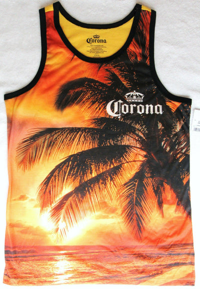 Corona Beer Tank Top Shirt ~ Small 34 / 36 ~Tropical Beach