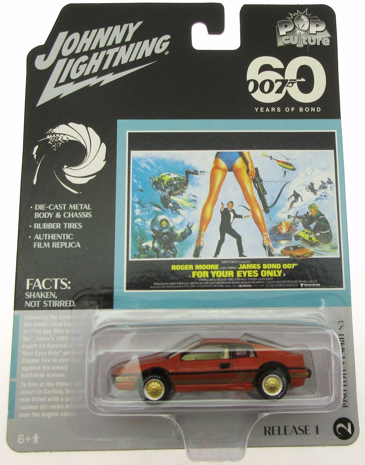James Bond ~ For Your Eyes Only Car ~ Lotus Esprit~ 1:64 Scale Johnny Lightning