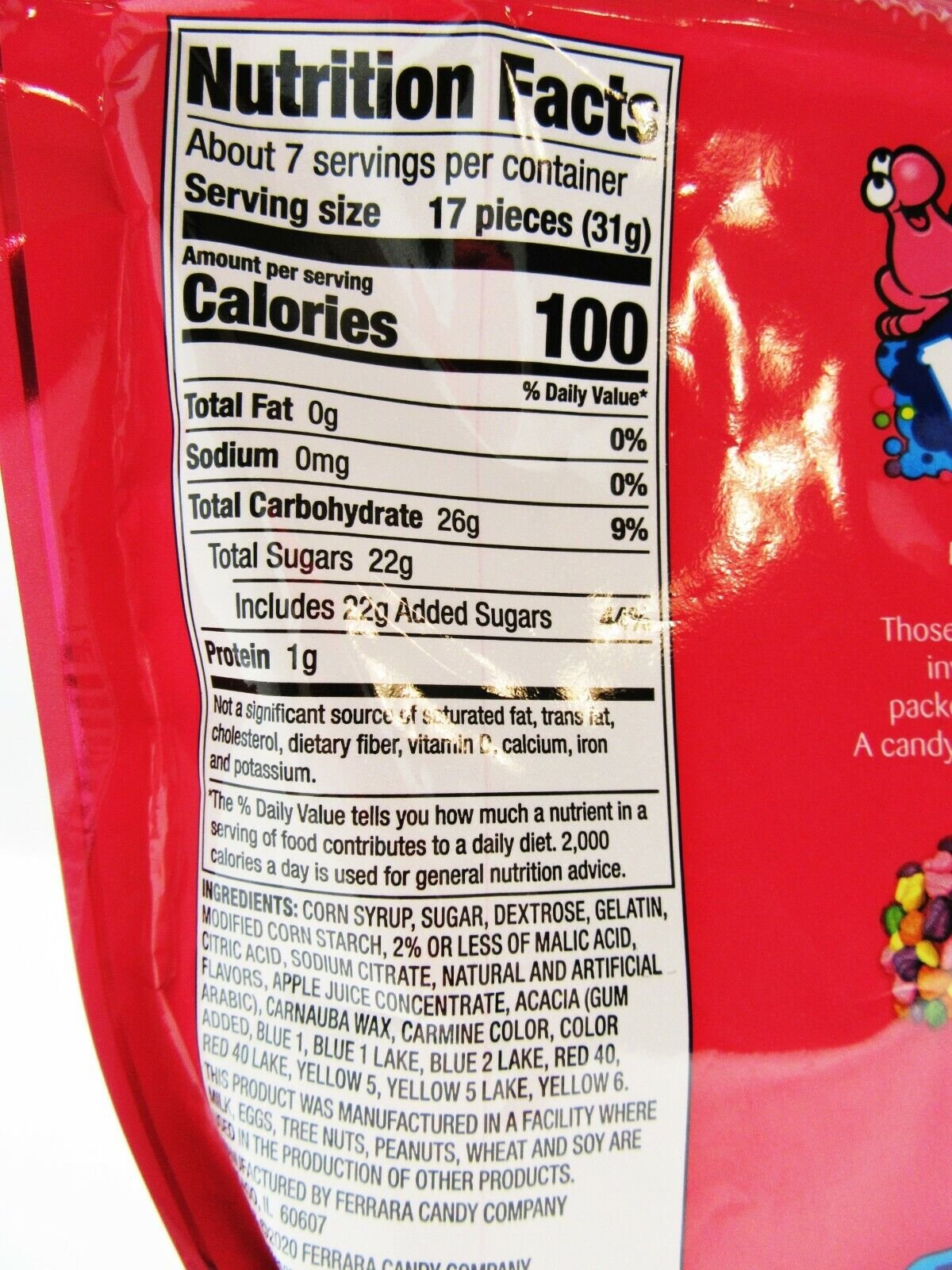 Nerds Gummy Clusters Chewy 8oz  Recloseable Bag Crunchy and Chewy Candy Candies