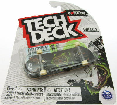 Tech Deck ~ Grizzly ~ Skateboard / Fingerboard ~ World Edition ~ Bear