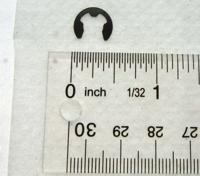 E Clip ~ 1/4 inch ~ Black Oxide Finish ~ Spring Steel