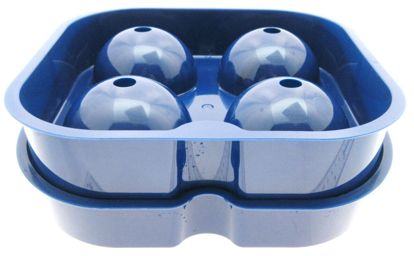 Ice Tray ~ Four 2 3/8 inch Spheres ~ Novelty