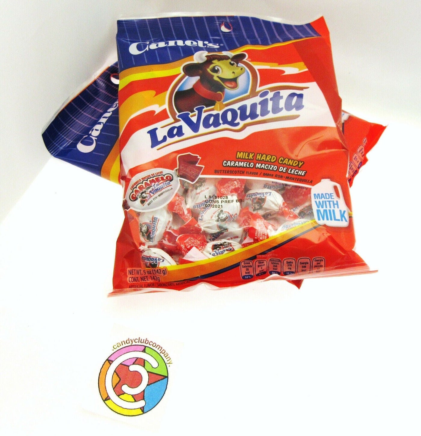 Canel's ~ LaVaquita ~ 5oz bag ~ Milk Hard Candy ~ Lot of 2