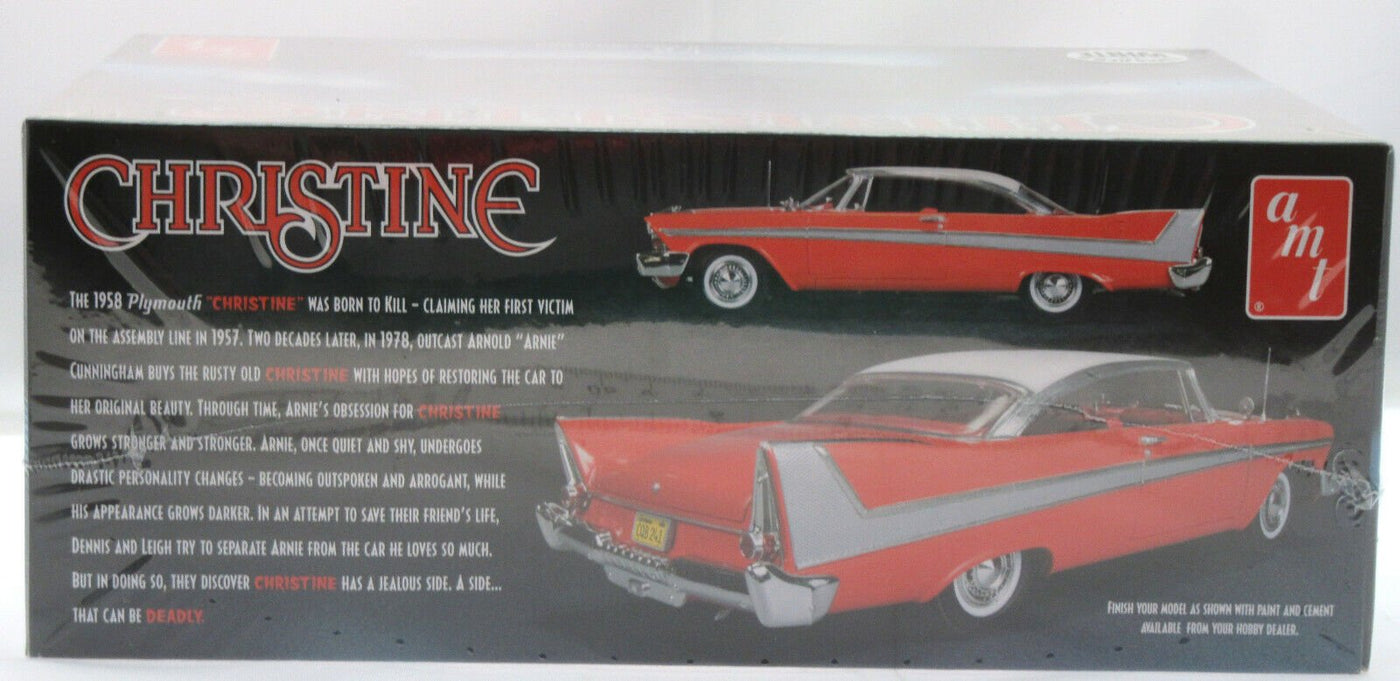 New! AMT Christine Model Kit ~ Molded in White ~ 1/25 Scale ~ 1958 Plymouth Fury