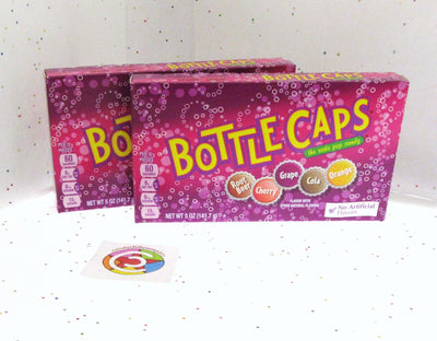 Bottle Caps ~ American Soda Flavors ~ The Soda Pop Candy ~ 5oz Box ~ Lot of 2