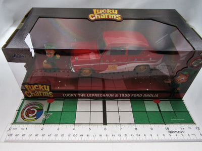 Lucky Charms 1959 Ford Anglia & Leprechaun  ~ Die Cast Car ~  1:24