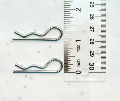 Hitch Pin Clip ~ 7/64 inch Diameter X 1 5/8" length ~ Zinc Plated Spring Steel