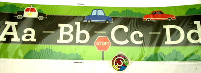 Teaching Tree Alphabet Border 7 pack Educational Poster - Road