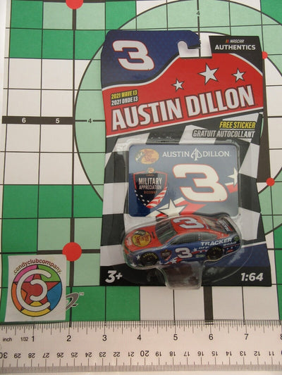 Austin Dillon ~ Military ~ NASCAR Authentics ~ w/Sticker ~ Die Cast  1:64 Scale