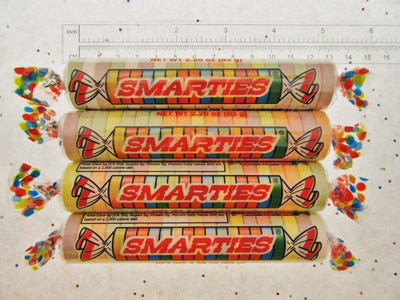 Smarties ~ 4 Huge Rolls ~ Extra Large ~ Candy 2.25 oz ea Smarty