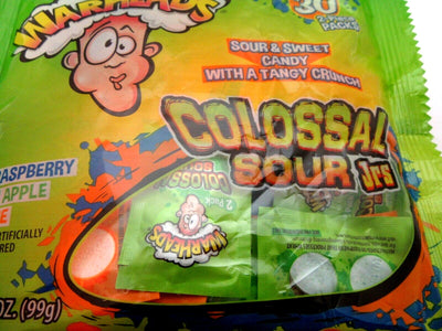 Warheads Colossal Sour Jrs 3.5oz Bag Lot of 2 candy