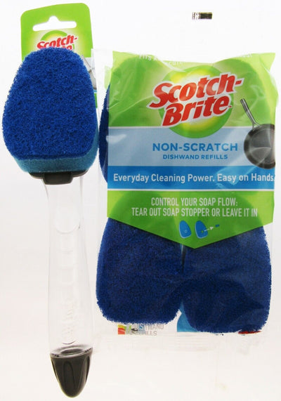 Scotch-Brite Dishwand Soap Dispenser Non Scratch Scrubber Refill Kitchen Scour