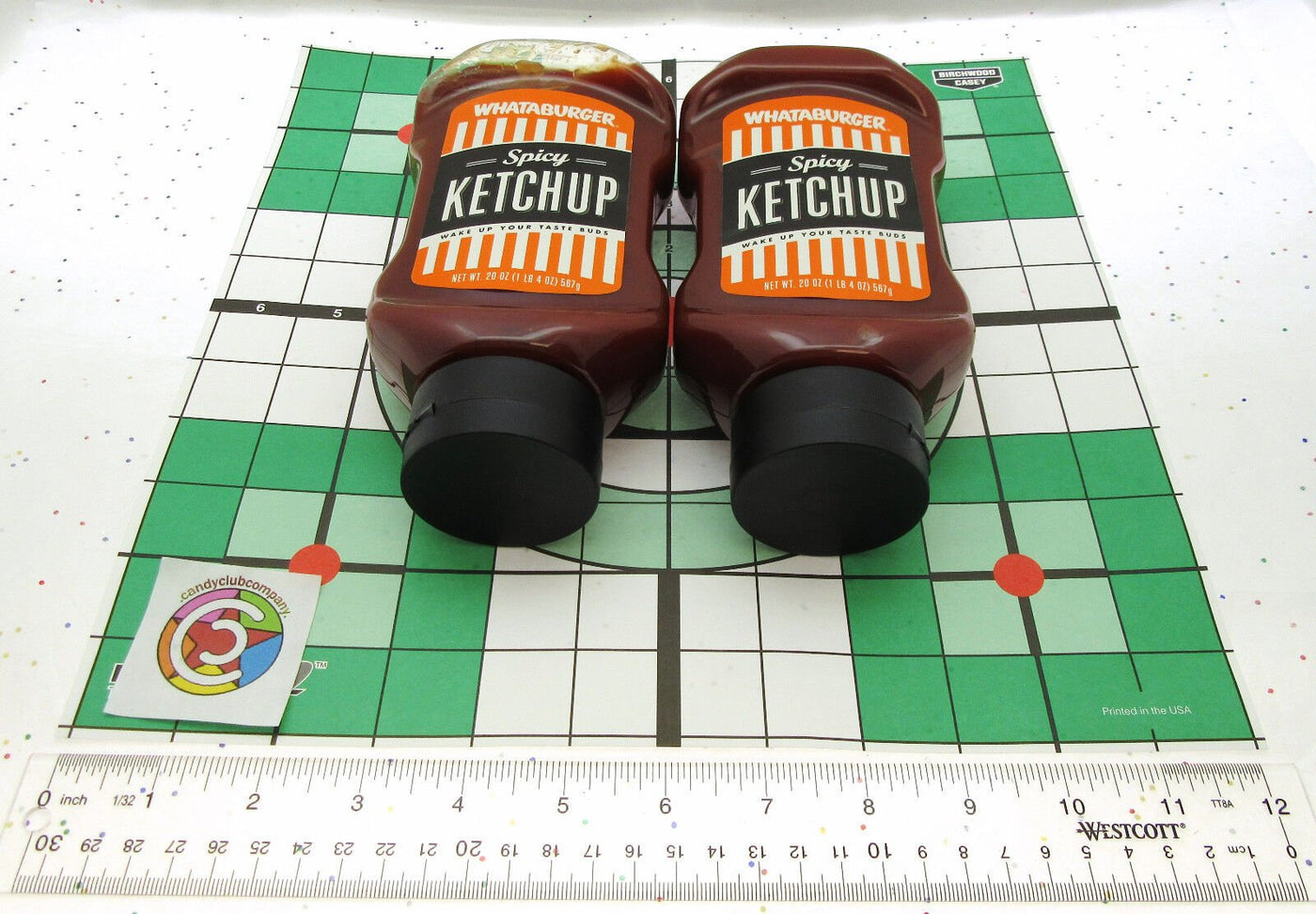 Whataburger Spicy Ketchup "Wake Up You Taste Buds" ~ 20oz Bottle ~ Lot of 2