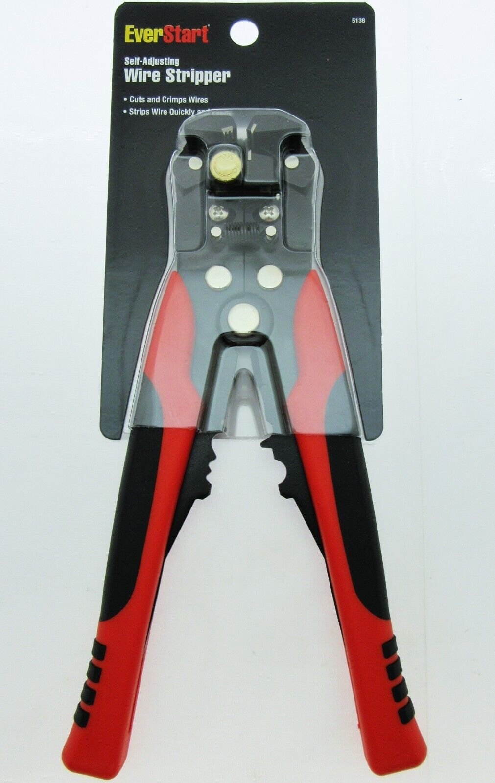 EverStart Self Adjusting Wire Stripper ~ Tool Strips Cuts & Crimps Wires