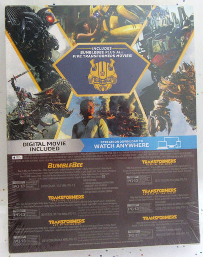 Bumblebee ~ 2018 ~ Plus Transformers 1 2 3 4 & 5 ~ 6 Movie Pack ~ New BLU-RAY