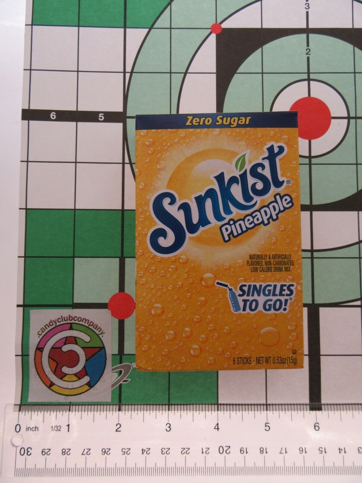 Sunkist Pineapple ~ Packets ~ Zero Sugar Free ~ Drink Mix ~ 3 Boxes