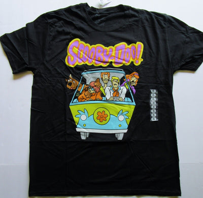 Scooby-Doo Extra Large Black T-Shirt Scooby Doo & The Gang Size XL ~ T Shirt