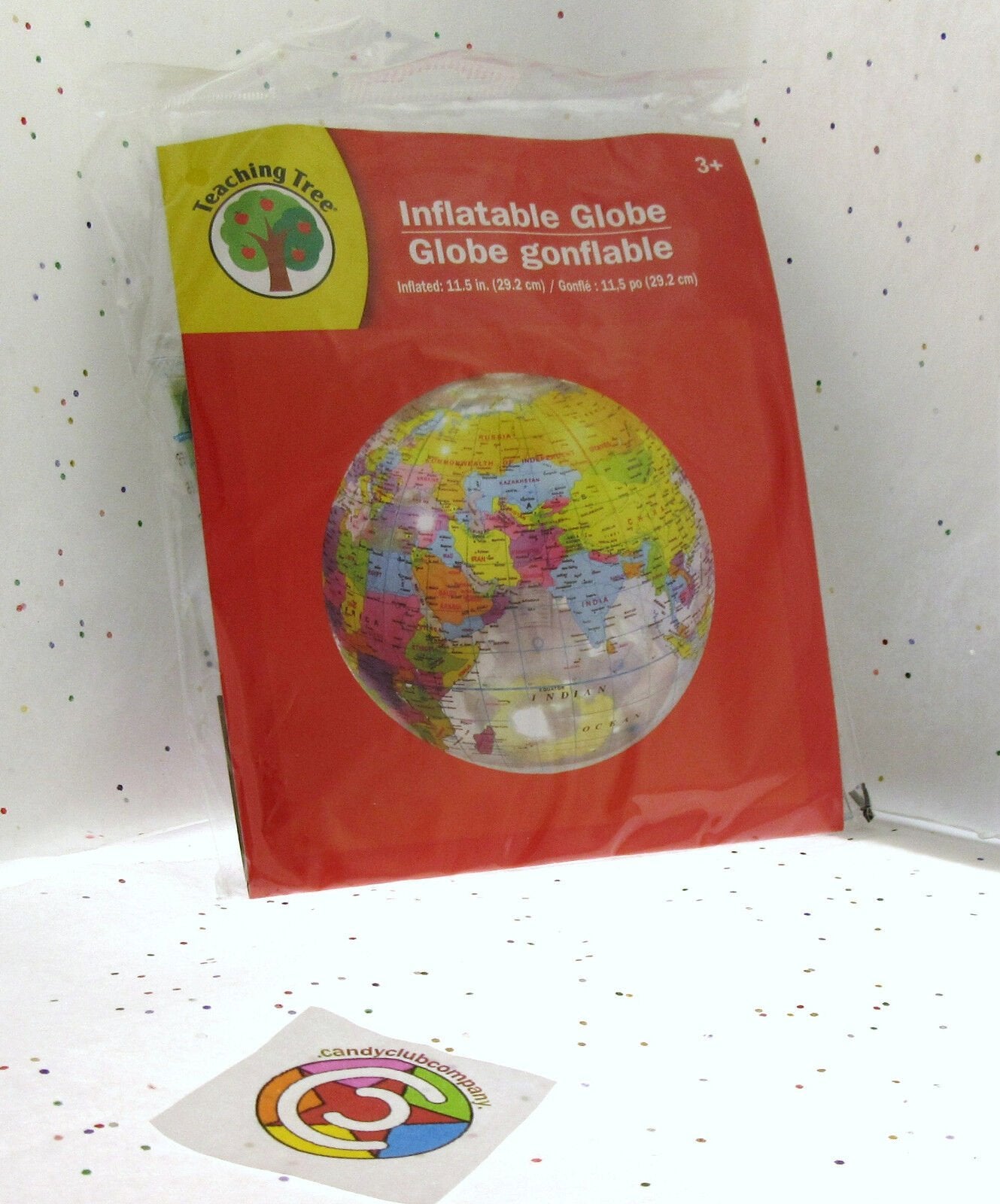 Inflatable Earth Globe ~ 10 inch ~ From Learning Tree ~ Geographical